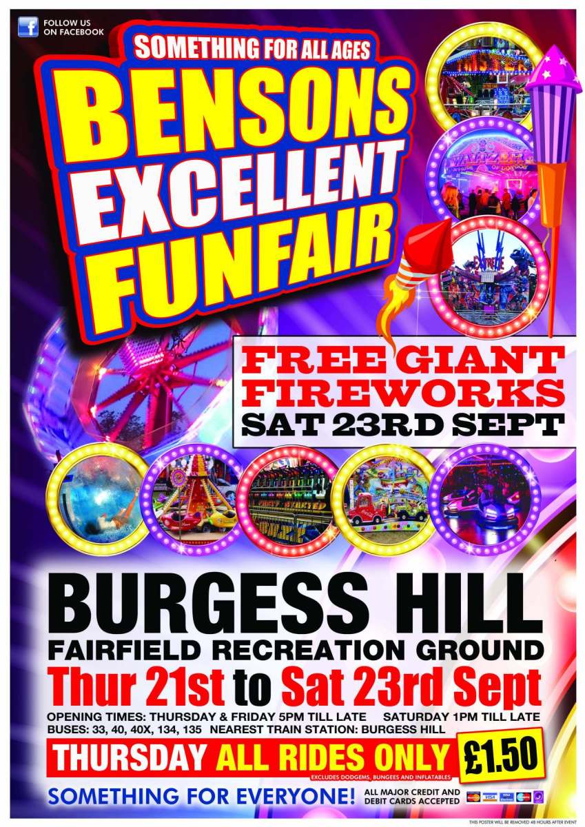 Bensons A2 Poster Burgess Hill