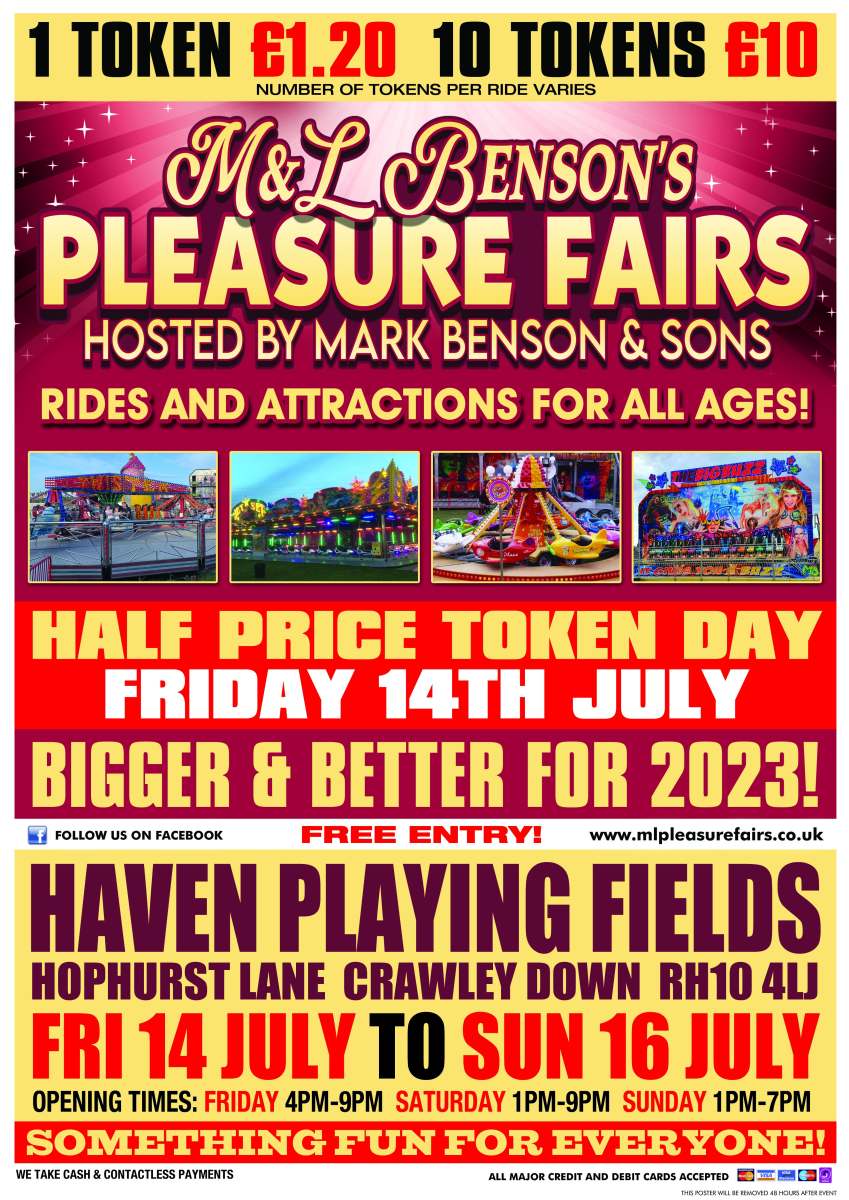 Bensons A3 Poster Crawley Down