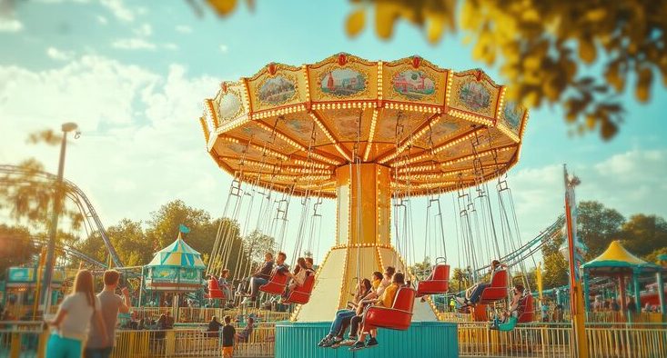 ML Pleasurefairs offers high-quality carousel hire in Kent, providing entertainment for events, festivals, and family gatherings with beautifully crafted carousels.